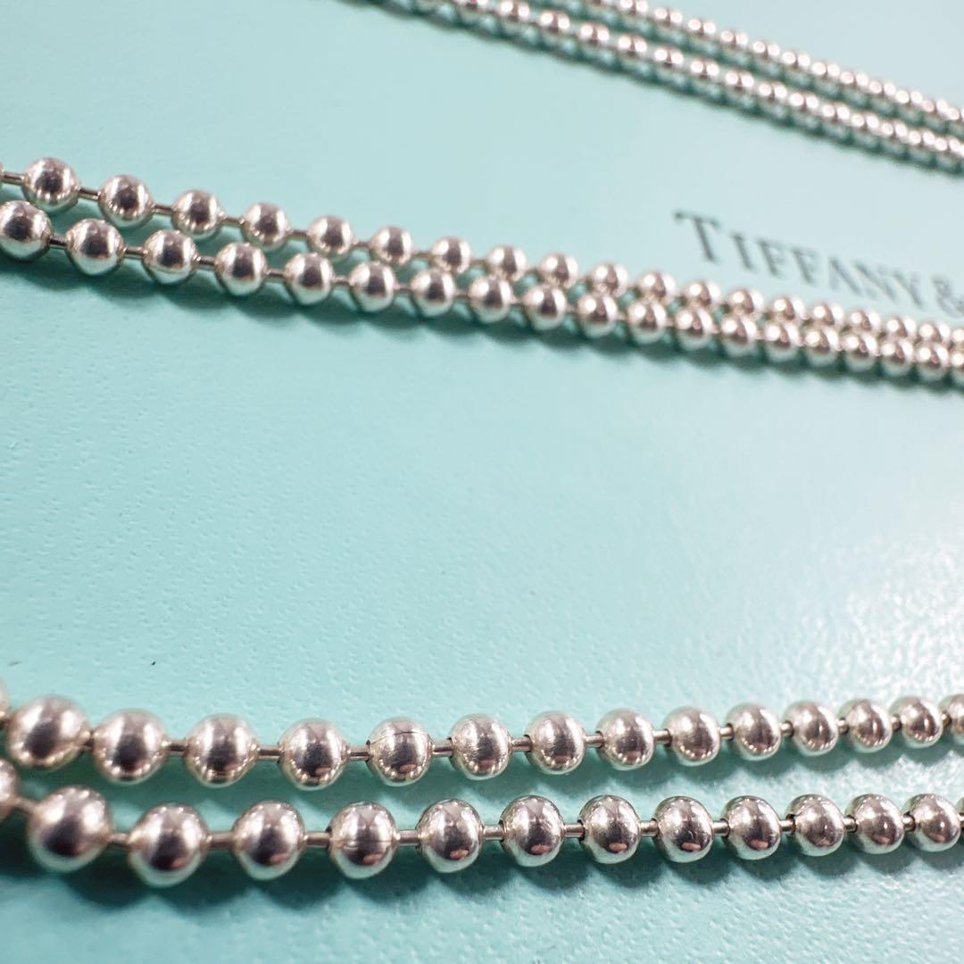 TIFFANY&Co ティファニー ボールチェーン シルバー 純正 約84cm