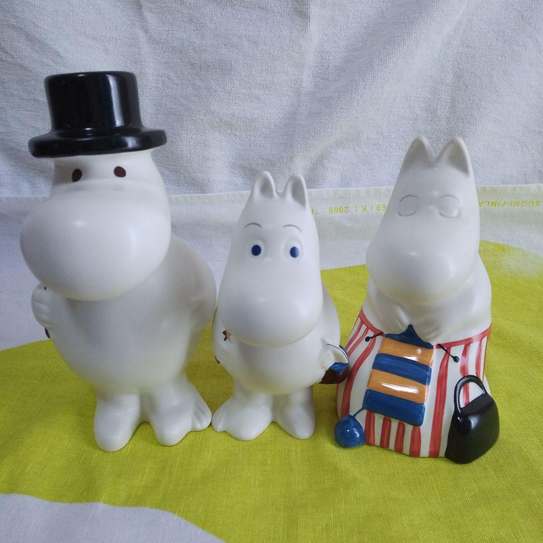 アラビアムーミンフィギュア廃盤パパ、ママ、ムーミン3体セット