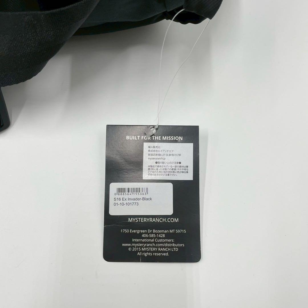 【未使用タグ付き】MYSTERY RANCH インベーダー メッセンジャー 黒