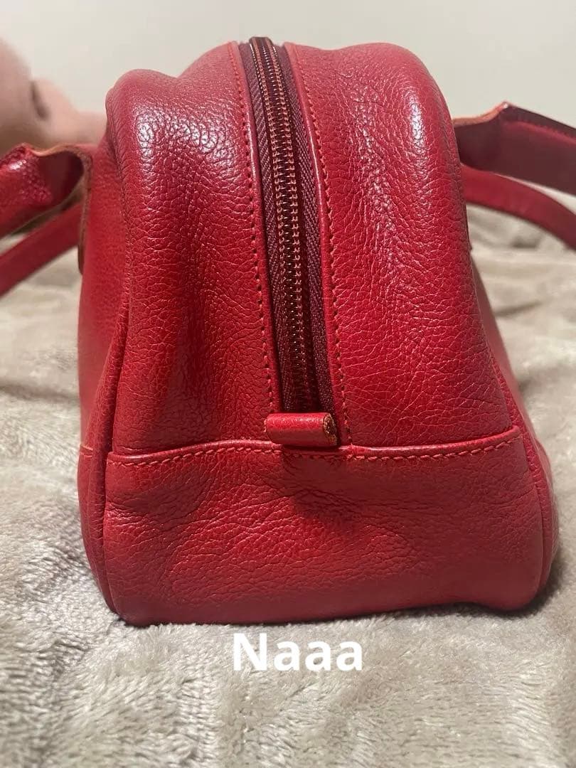 IL BISONTE ボストンバッグ 赤