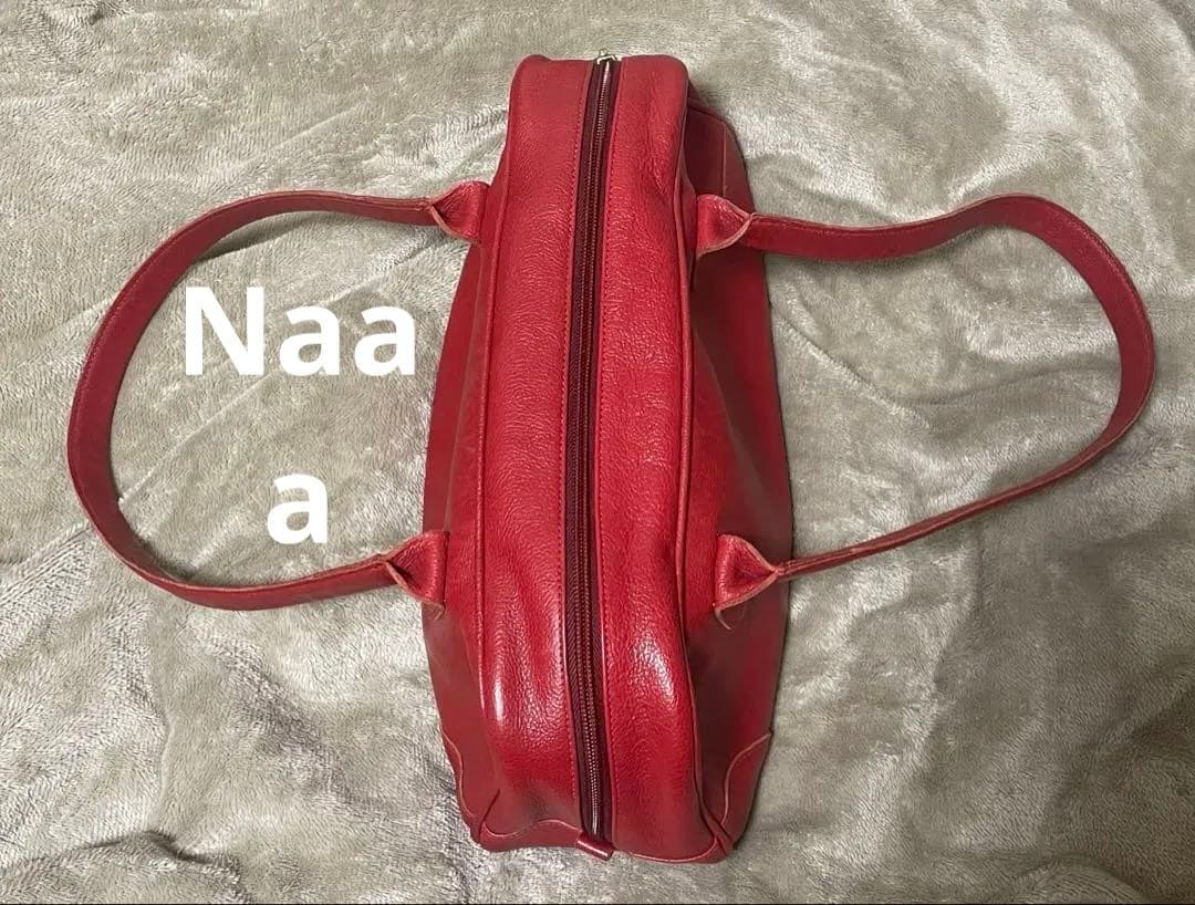 IL BISONTE ボストンバッグ 赤