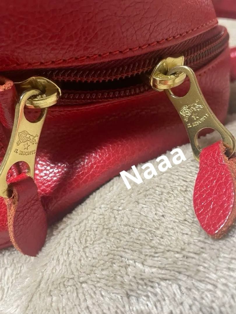 IL BISONTE ボストンバッグ 赤