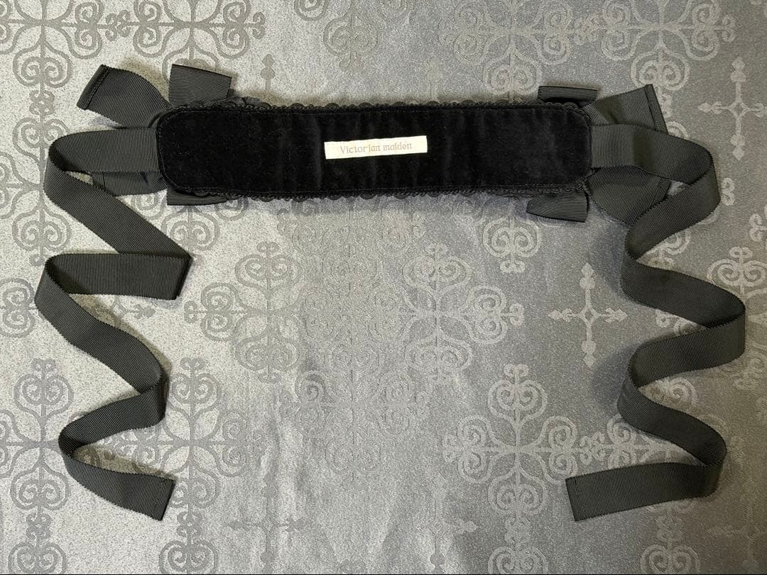 Victorian Maiden 初期　別珍クロウディアヘッドドレス　ブラック