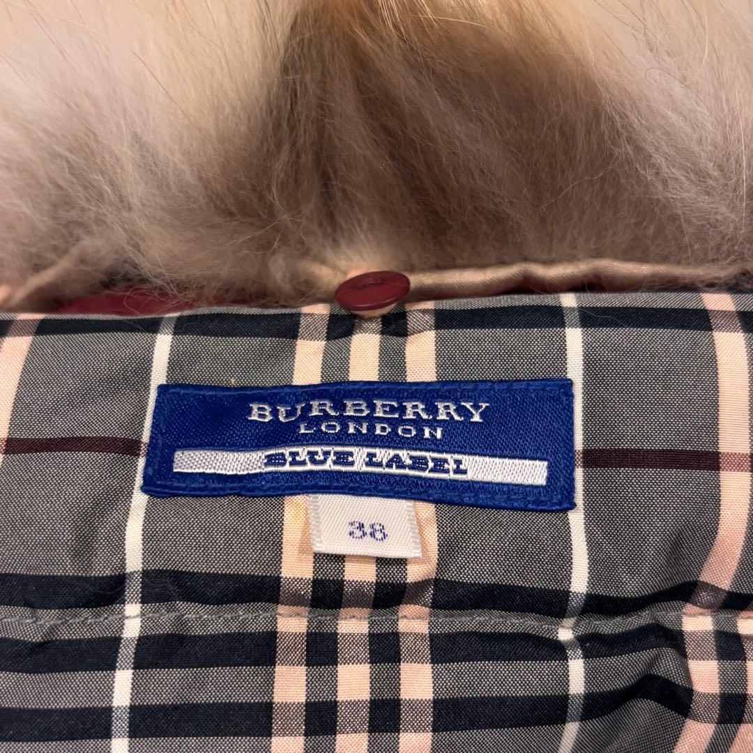 ★BURBERRY BLUＥLABEL★M★ファーダウンベスト★新品43000円
