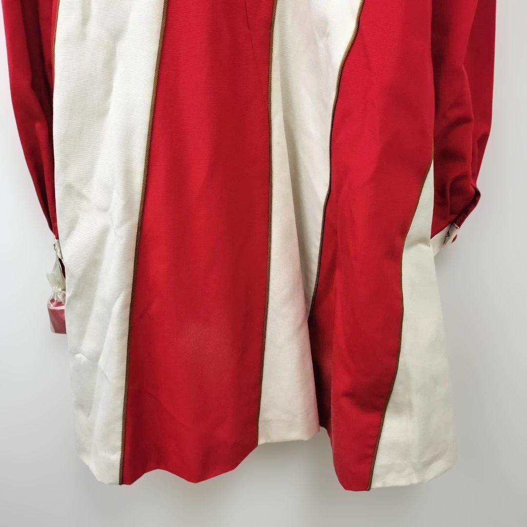 ⑦ タグ付 Neba aaran do 旋風少女ワンピース 赤×白 Aライン