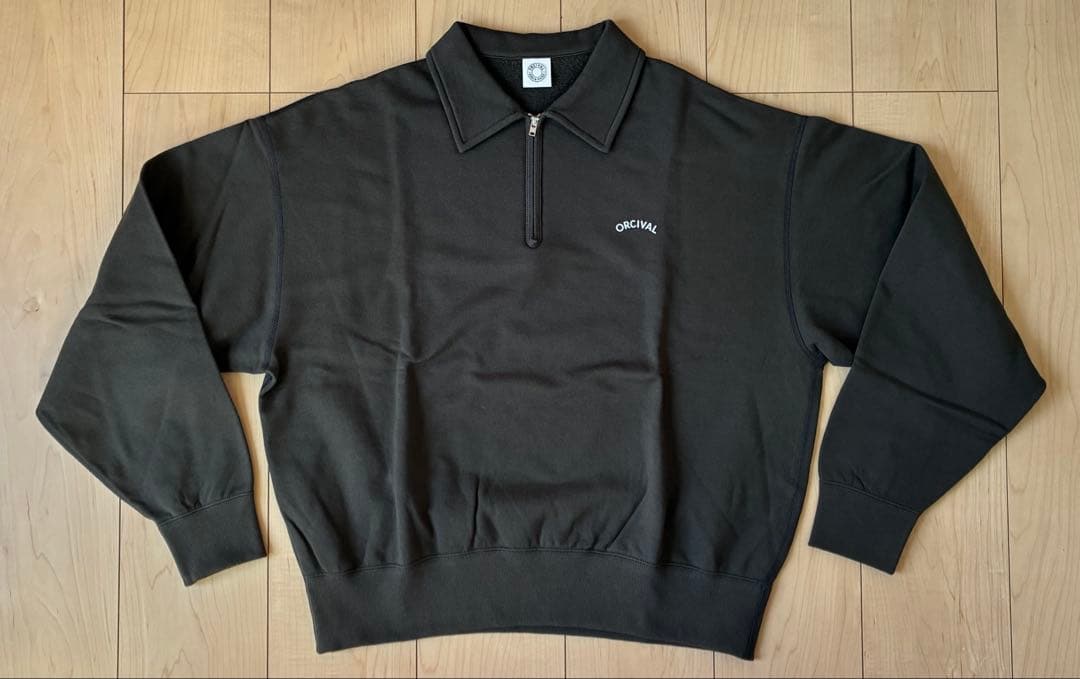 ORCIVAL コットン裏毛 ハーフジッププルオーバー MEN