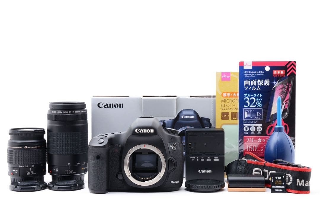一眼レフカメラ Canon EOS 5D mark III標準&望遠レンズセット