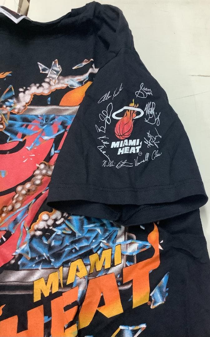新品 レアヴィンテージ 80s NBA MIAMI HEAT ブラック XL