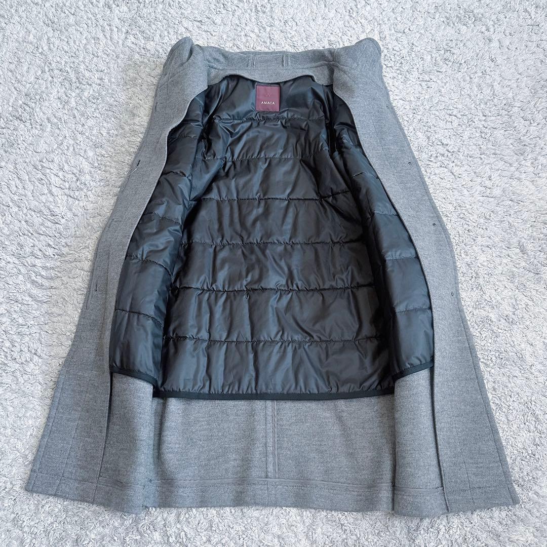 新品•未使用•タグ付き【2way仕様／着脱ライナー】アマカ／比翼ダッフルコート