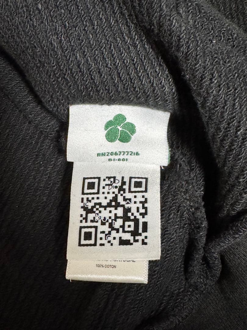 トップス Cotton Wreath Zip Hoodie Black