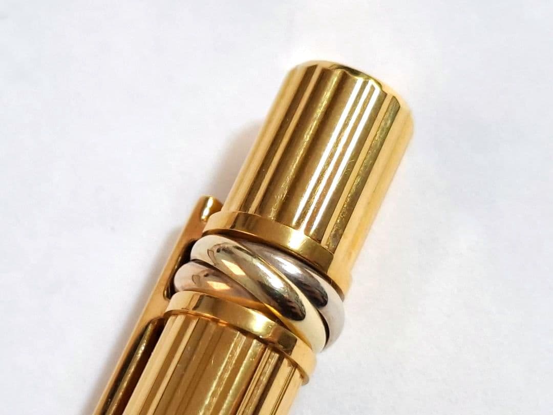 美品　Cartier　マスト・ドゥ・カルティエ　ボールペン　トリニティ　ゴドロン