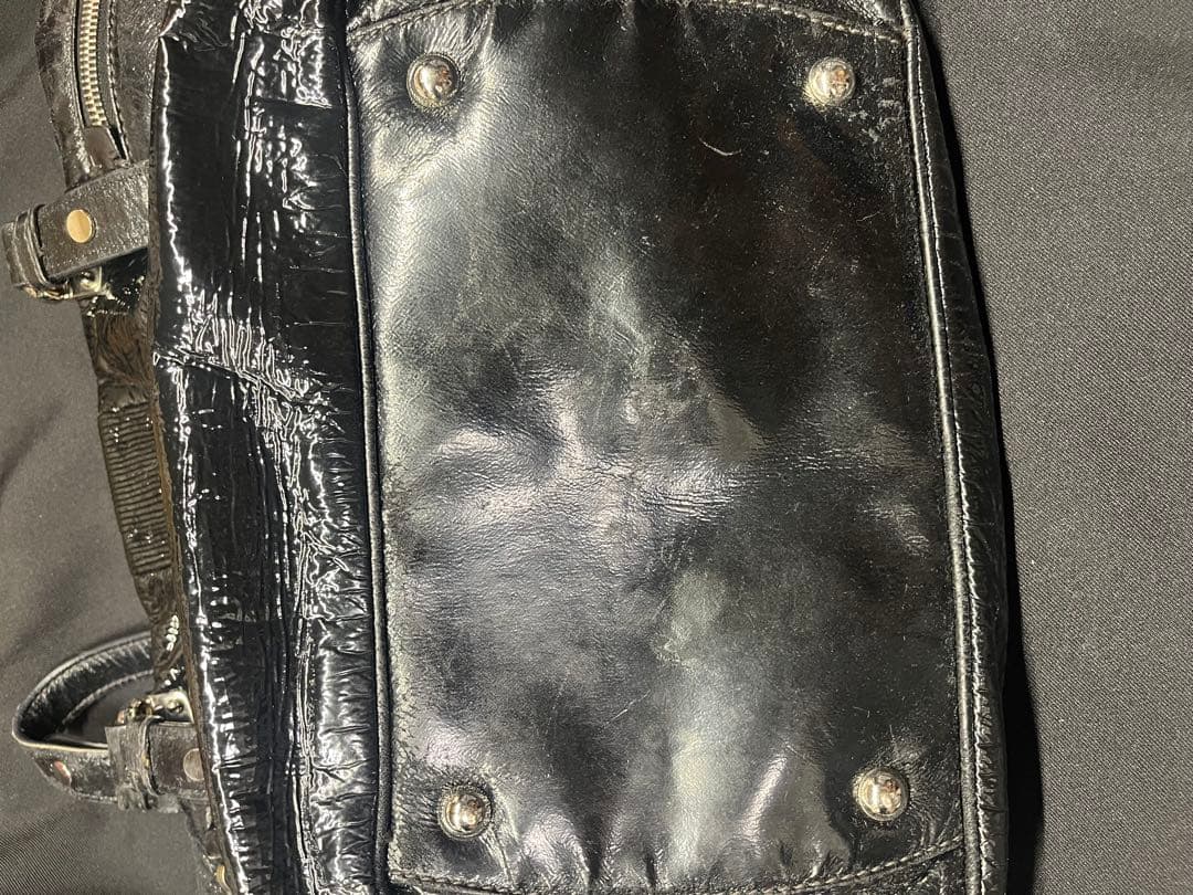 コ*ナ様 Miu Miu ブラックレザー ハンドバッグ