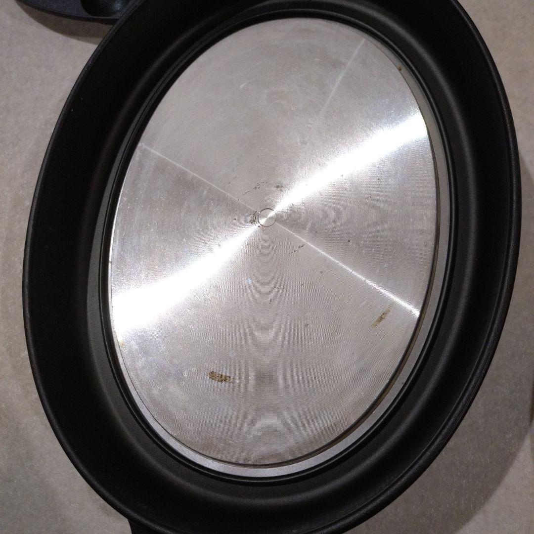 BRUNO オーバルホットプレート ブラック　ホットプレート たこ焼きプレート付