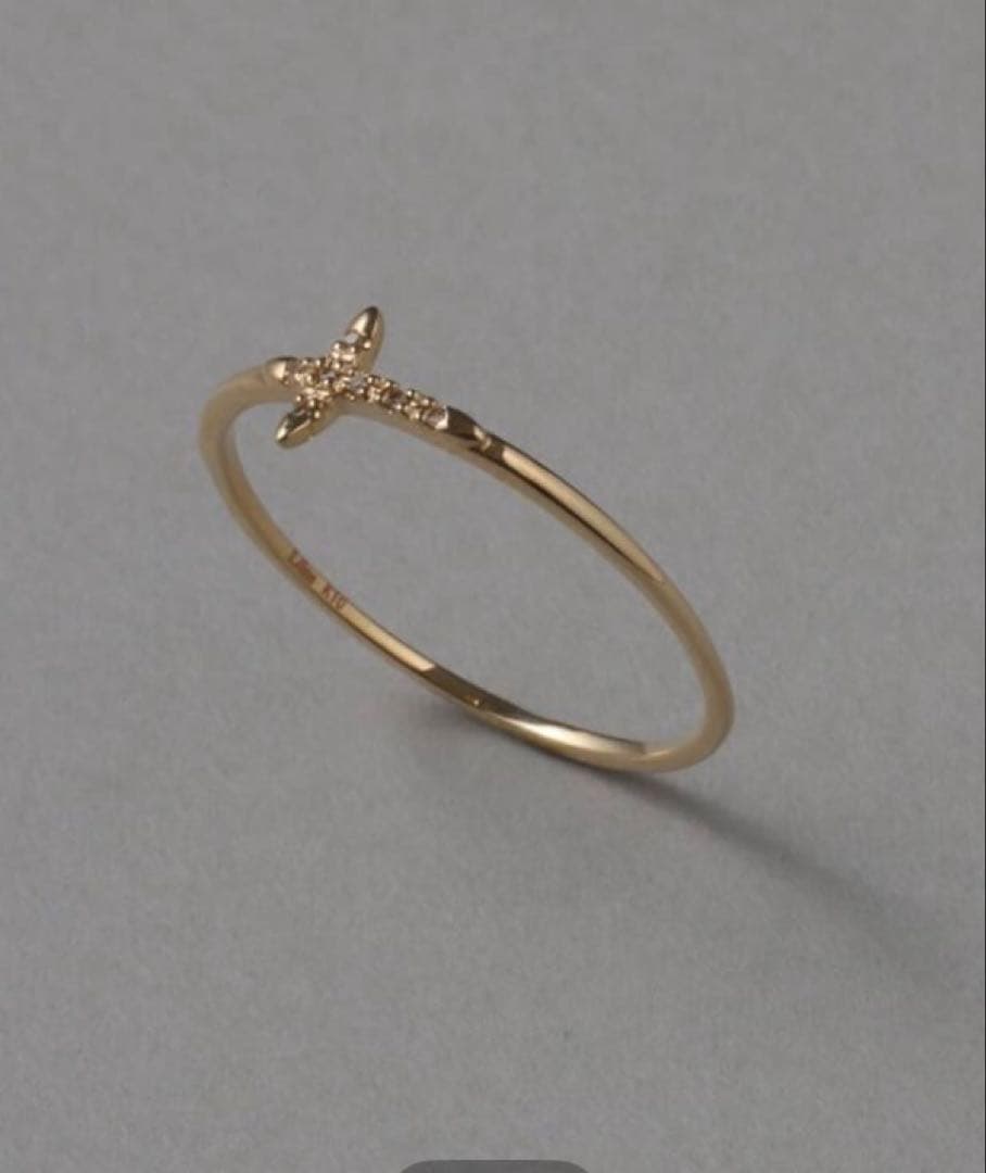 lilas クロスダイヤリング　K10