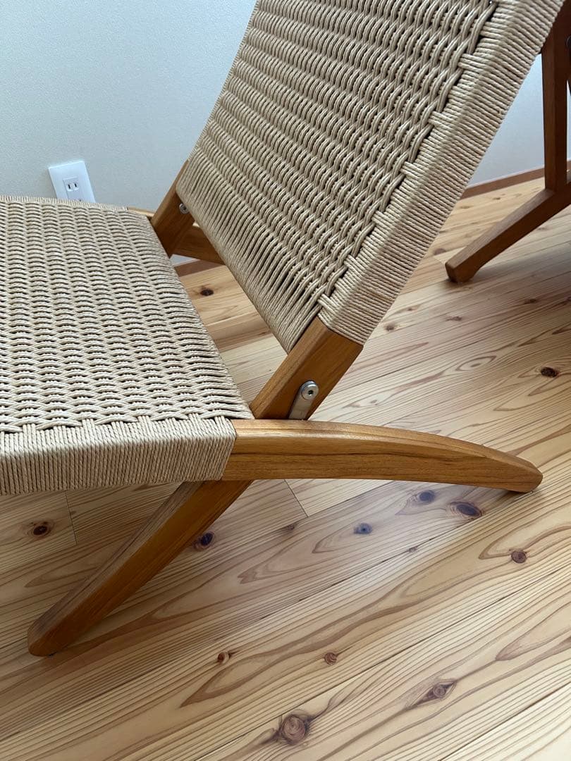 キューバチェア　アクタス限定　チーク材オイル仕上　ペーパーコード　カールハンセン