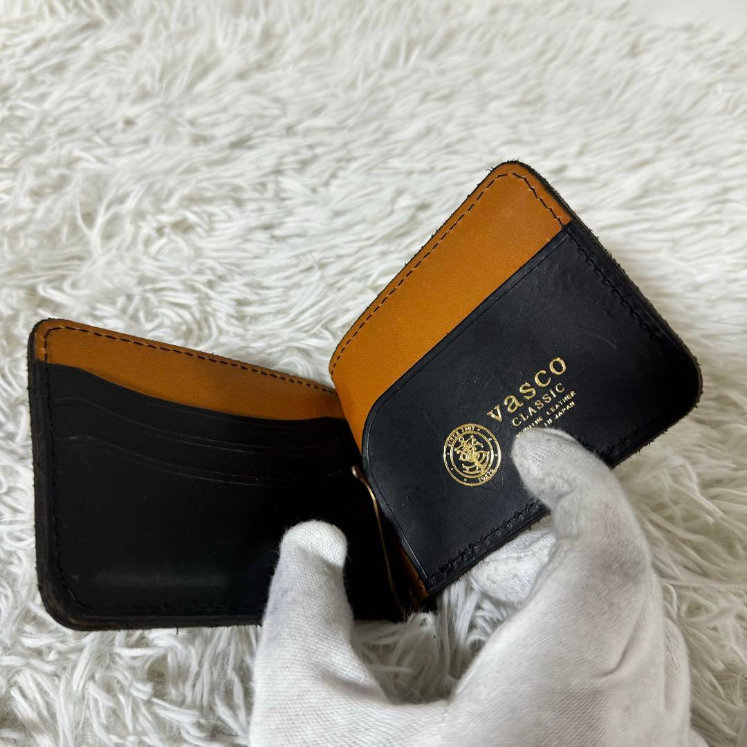 未使用級✨VASCO ヴァスコ　マネークリップ　ケース　ブラック　レザー