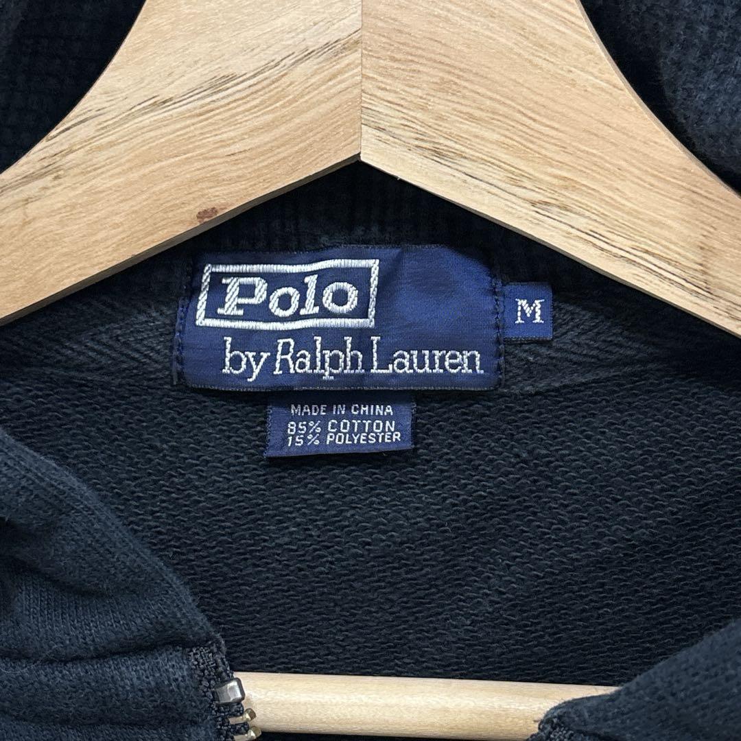 Polo by Ralph Lauren パーカー　ブラック　裏地サーマル　M