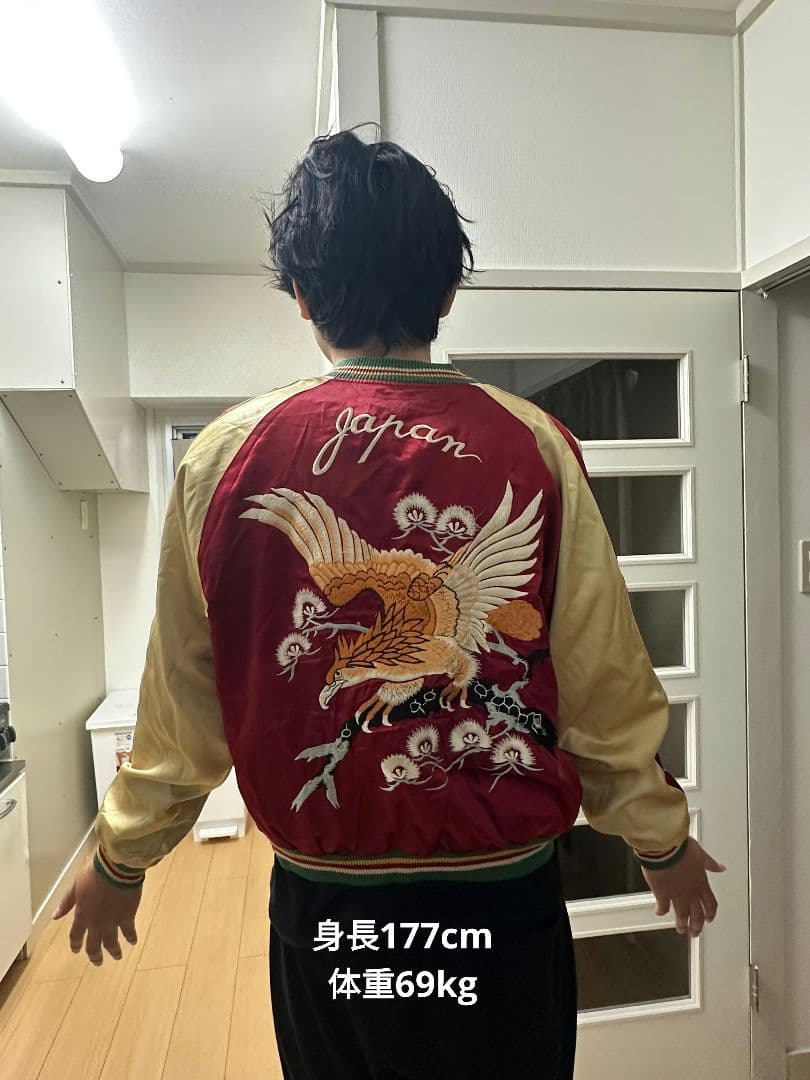 激レア 東洋エンタープライズ　スカジャン 鷹&沖縄MAP柄 ブルーノマーズ着用