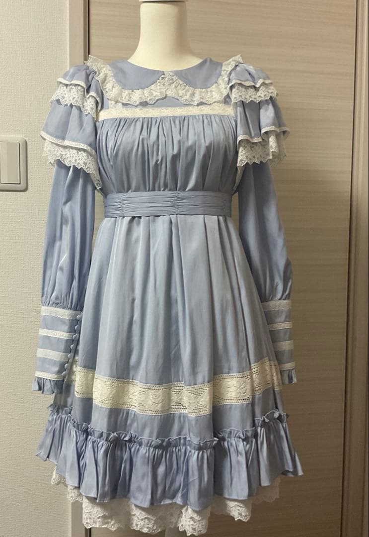 星箱works リリアンヌ姉妹 ワンピース サックス