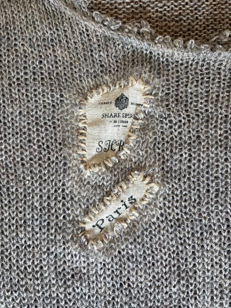 SHARE SPIRIT HOMME サマーニットセーター