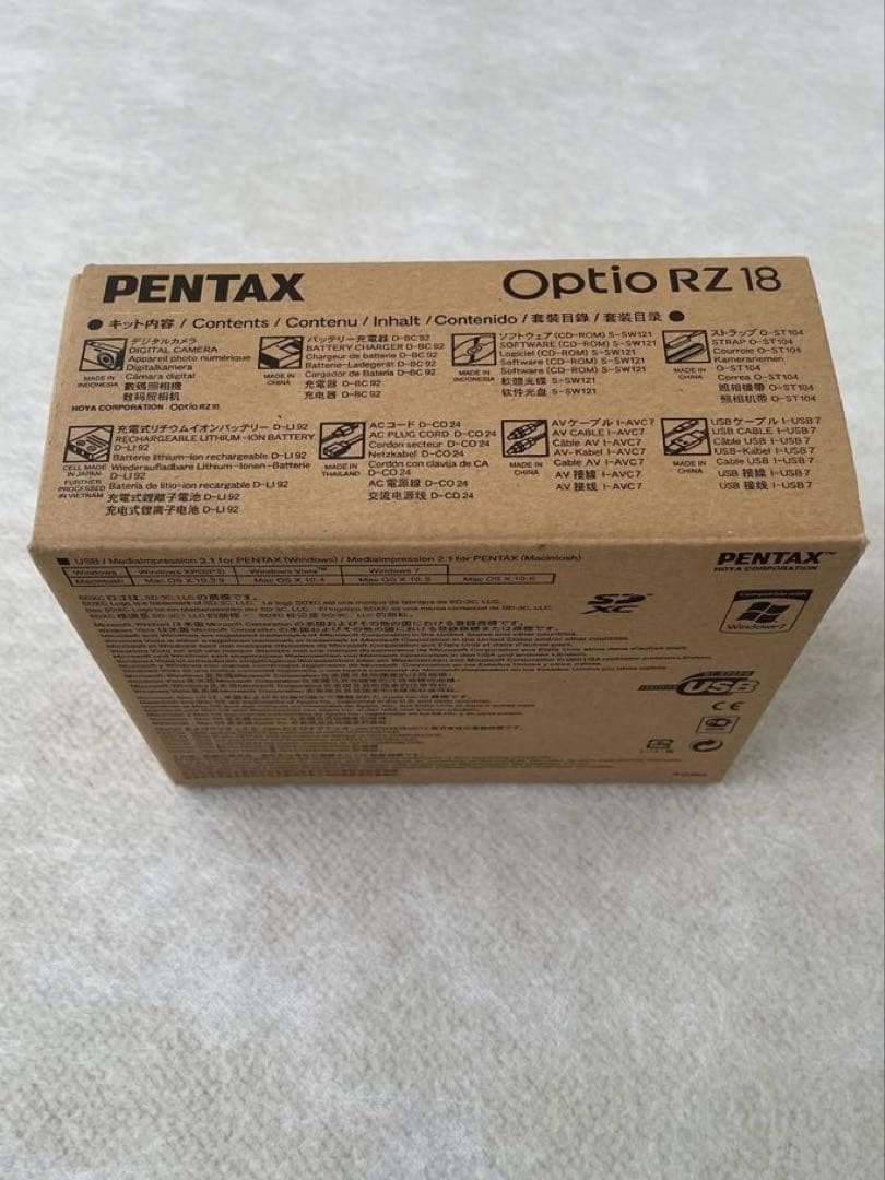【新品】PENTAX Optio RZ18 ブラック