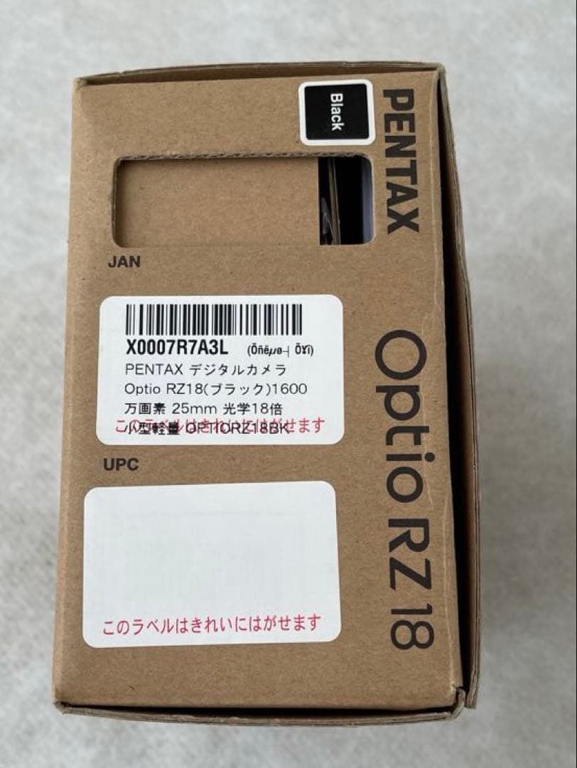 【新品】PENTAX Optio RZ18 ブラック