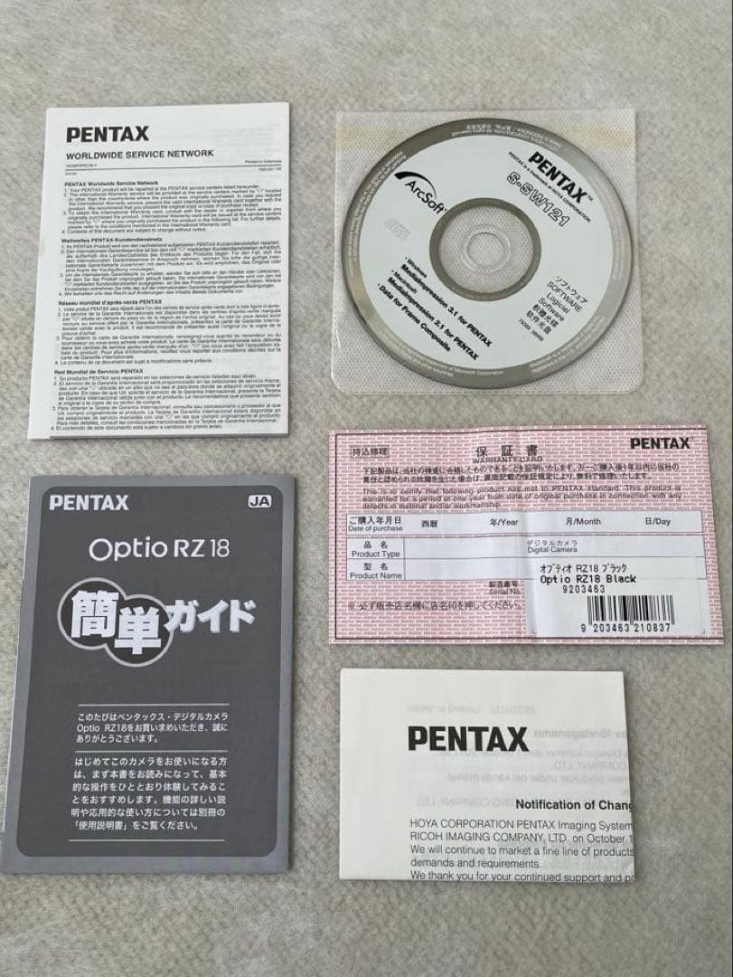 【新品】PENTAX Optio RZ18 ブラック