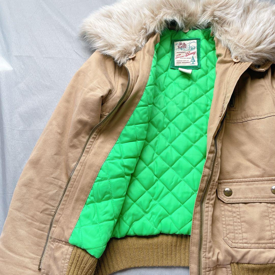 y2k ホリスター　グランジ ファー　短丈　ミリタリージャケット　平成ギャル