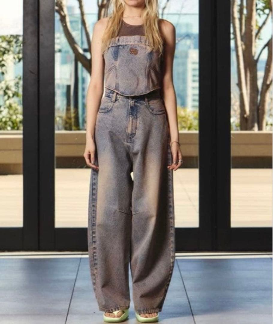 JIMWAG smart bomb denim pants PINK Mサイズ