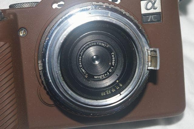 本*人様 実写テスト済　CarlZeissJena　Tessar2.8cmF8