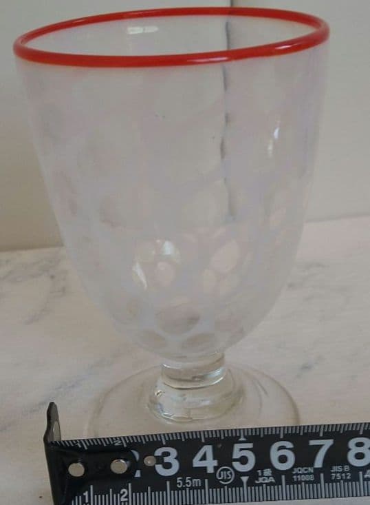 氷コップ 昭和レトロ 大正ロマン かき氷 水玉