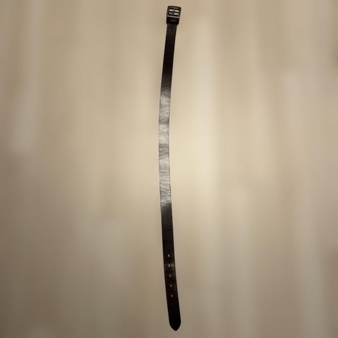 ボンクラ boncoura ブラウン レザー ベルト サイズ34