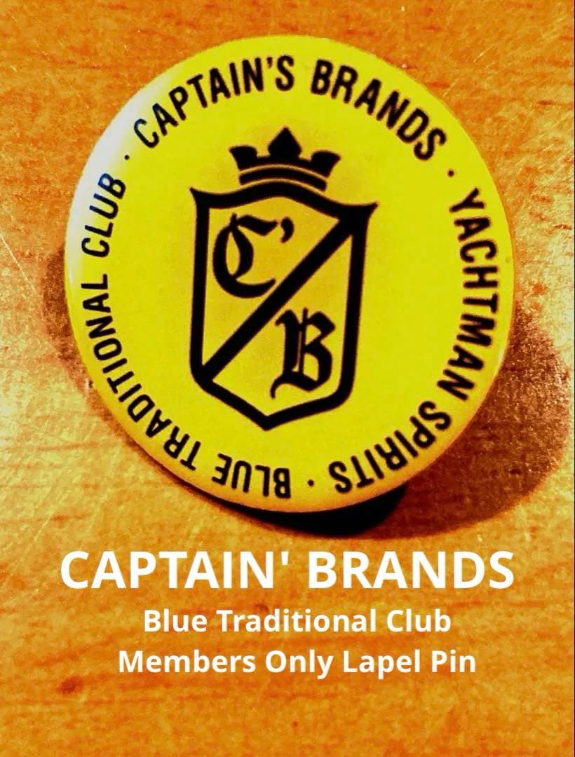 CAPTAIN'S BRANDSのラペルピンバッジ。Members Only !