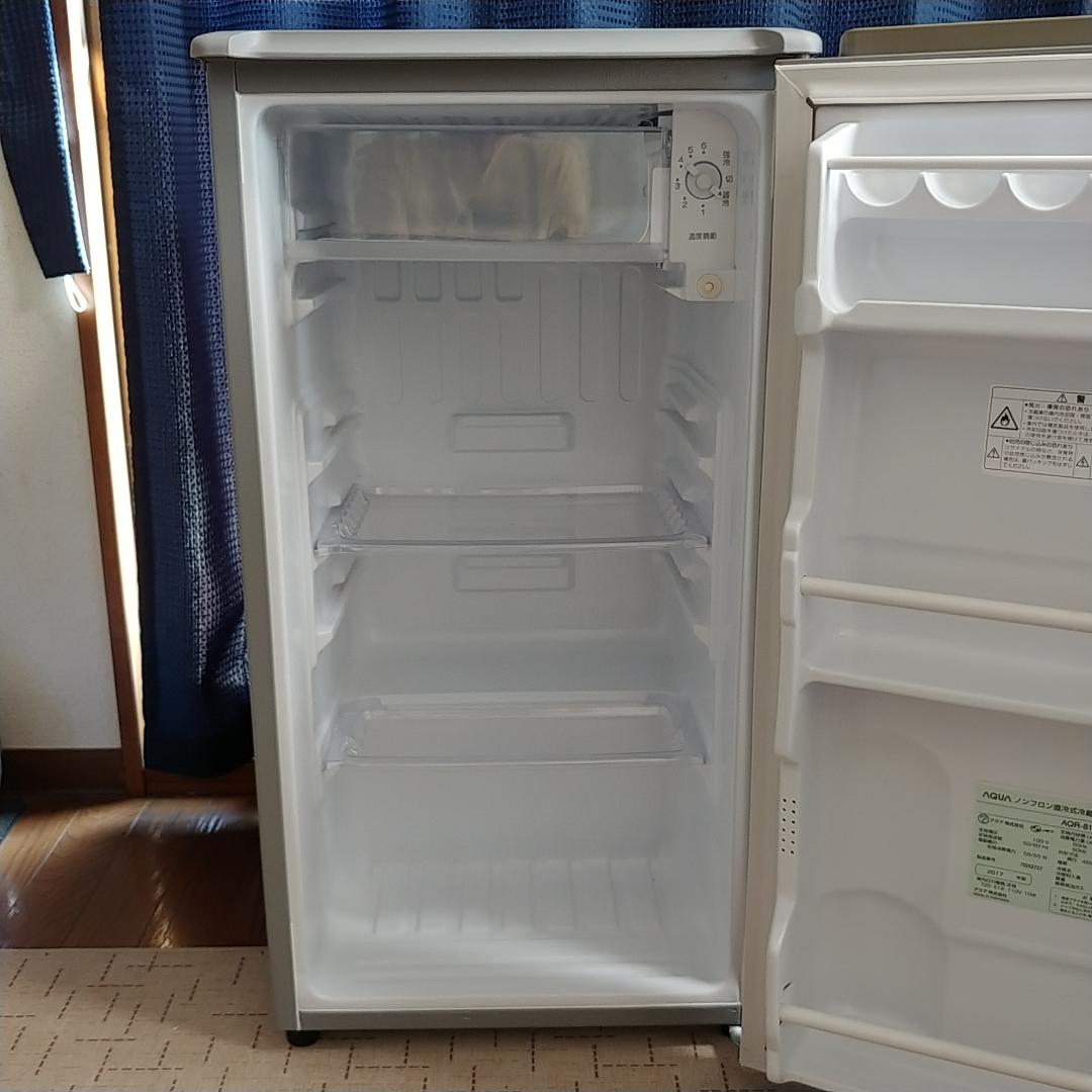 AQUA 冷蔵庫 ワンドア 小型 AQR-81E