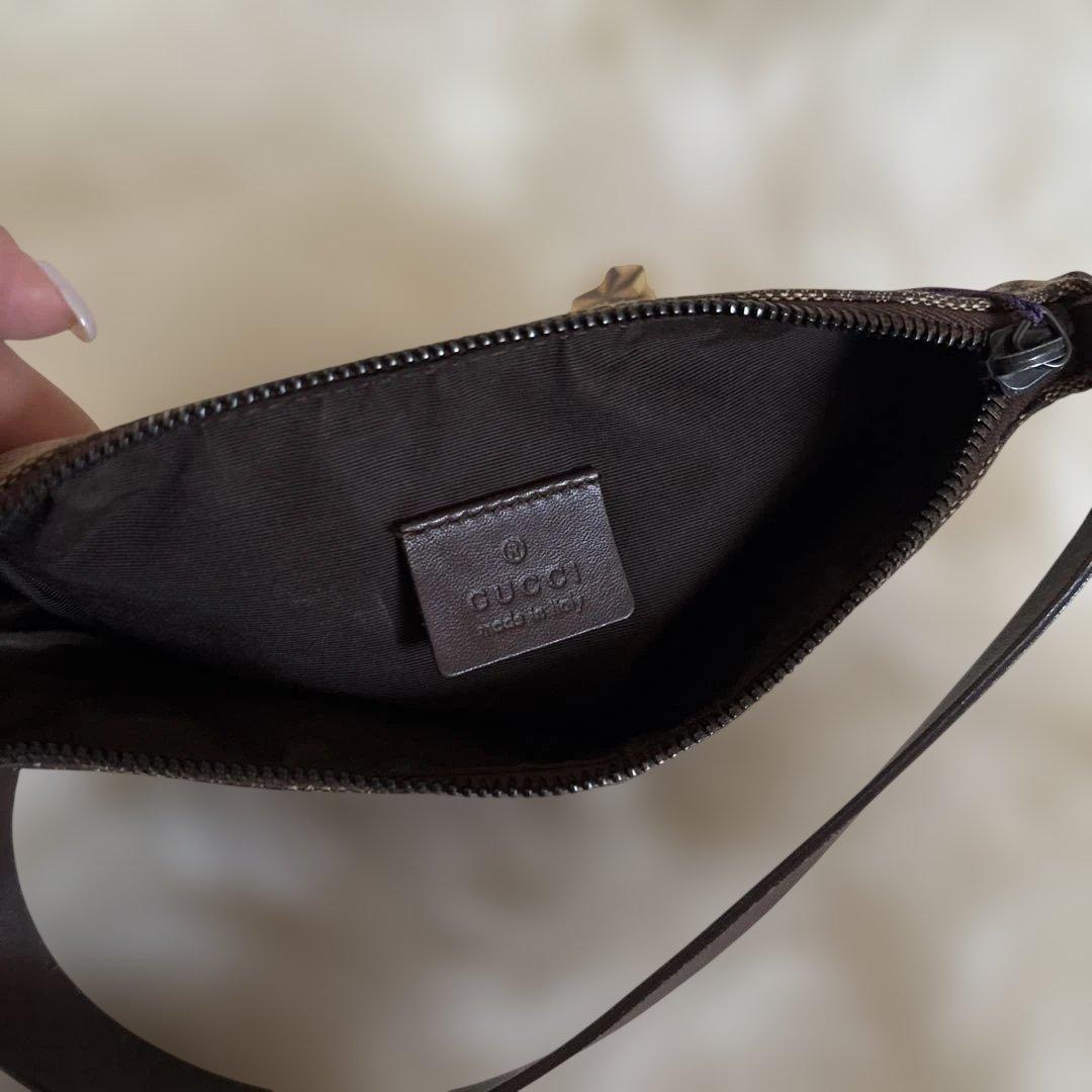 美品✨グッチ GGキャンバス アクセサリーポーチ ハンドバッグ