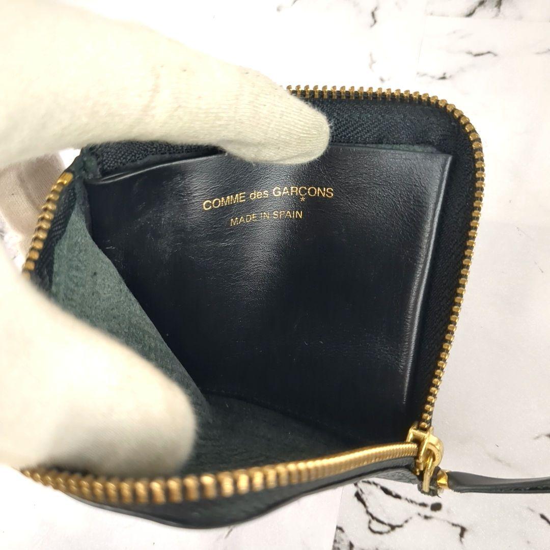 【極美品】コムデギャルソン☆型押し　総柄　ケース　カードケース　ブラック