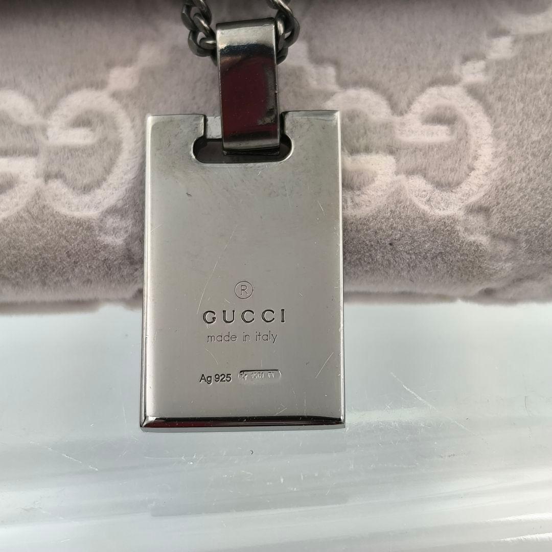 極美品✨GUCCI ディアマンテ シルバー925 プレート ネックレス グッチ