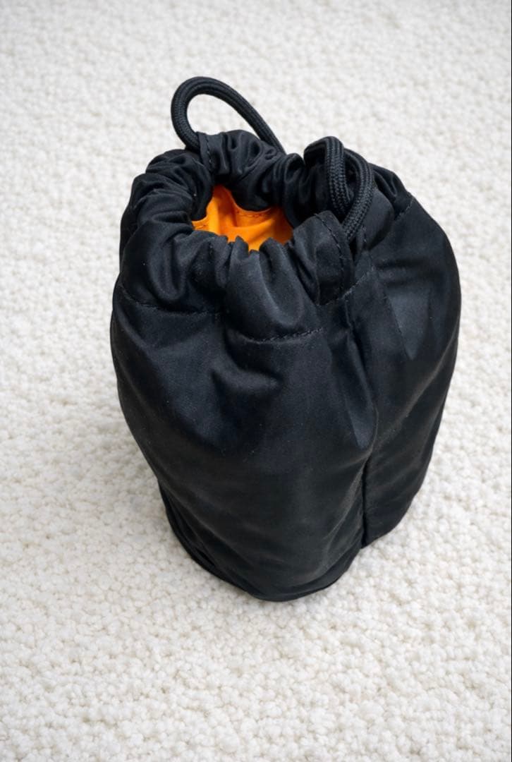 sacai ナイロン巾着ミニバッグ 黒 Sロゴ 正規品 ショルダー ポーチ