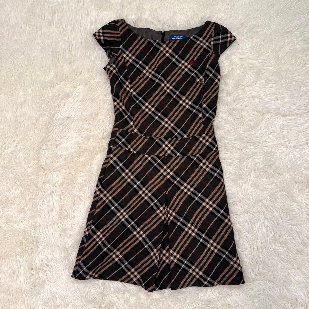 RT-146655  バーバリーブルーレーベル ノバチェック ワンピース