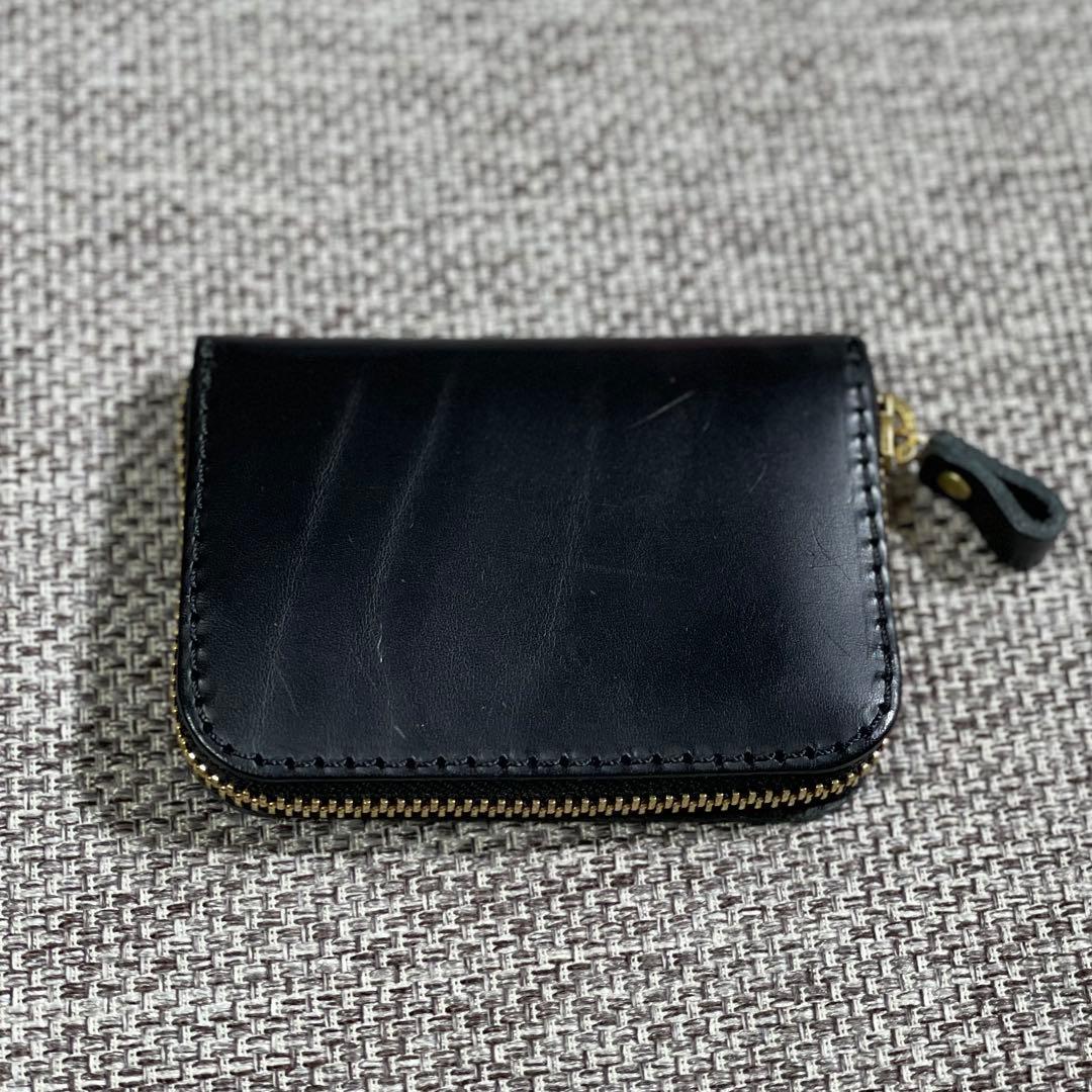 希少 限定 【ほぼ未使用】Organ フルジップミニ財布 ブラック
