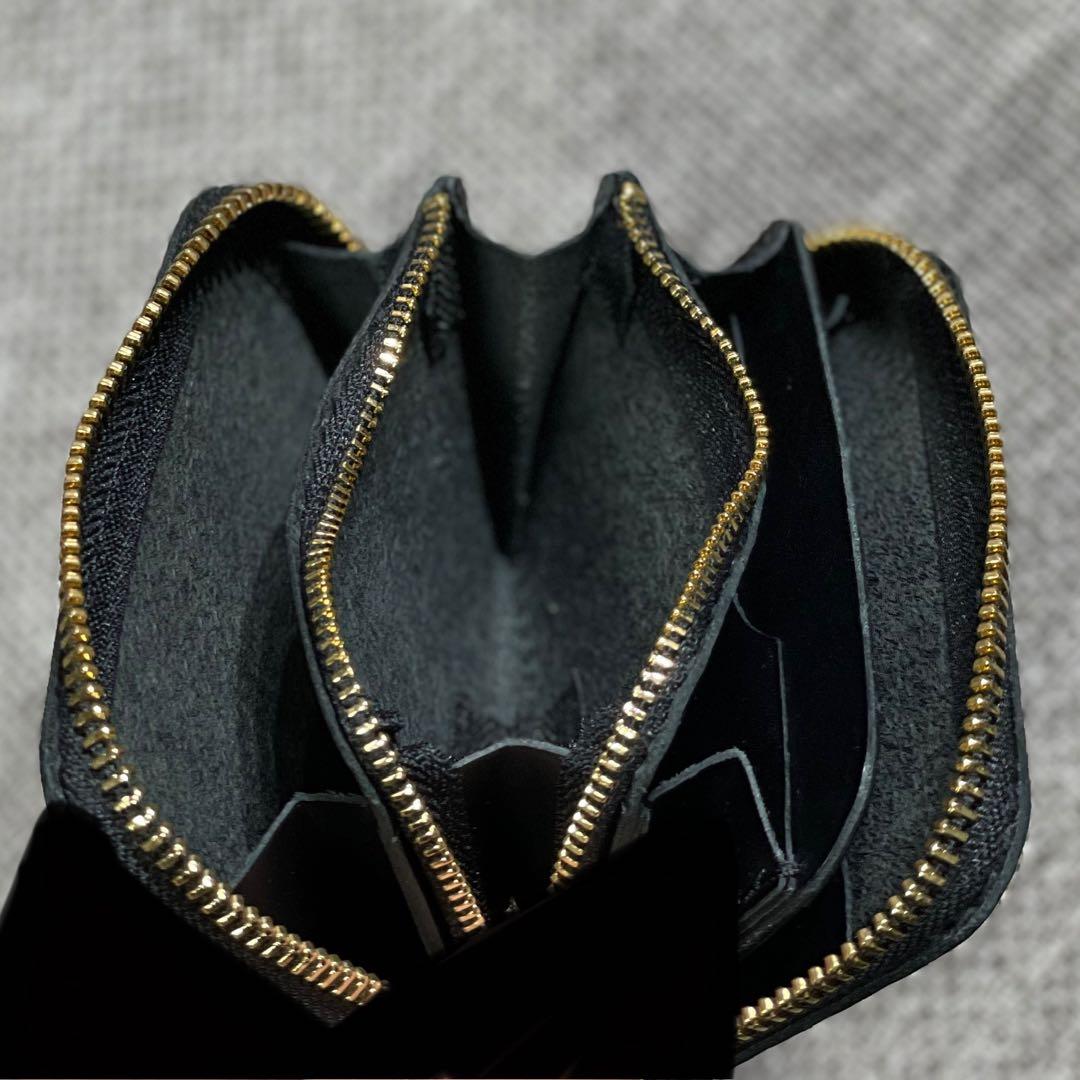 希少 限定 【ほぼ未使用】Organ フルジップミニ財布 ブラック