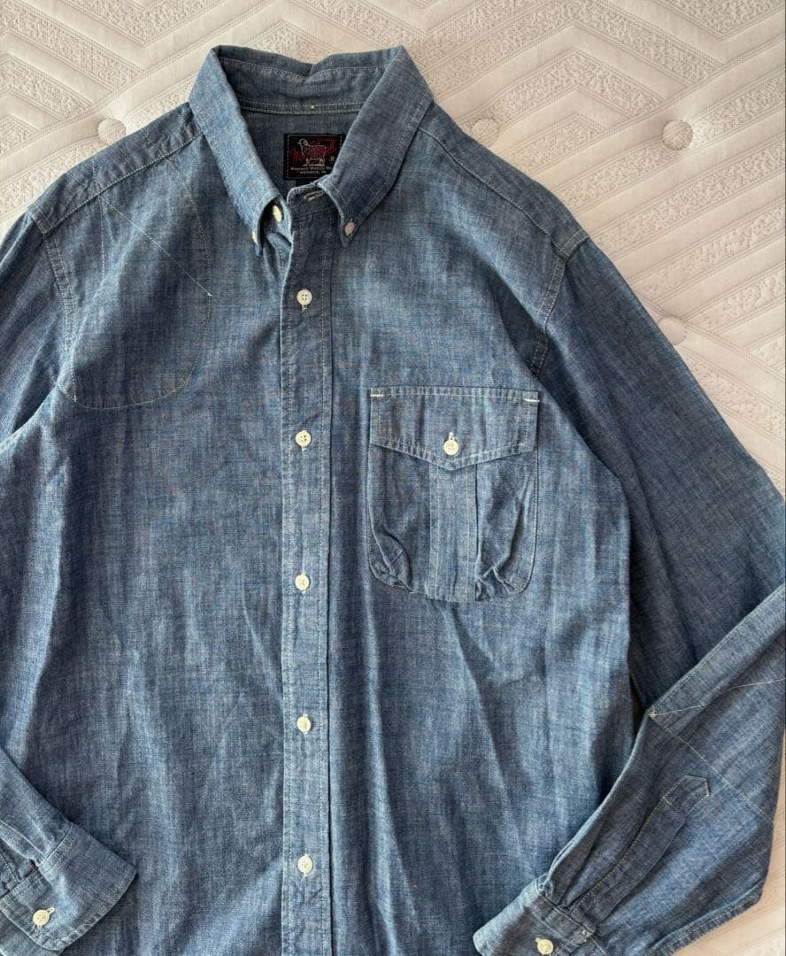 woolrich シャンブレーシャツ L USA製 ガーメンツ ネペンテス