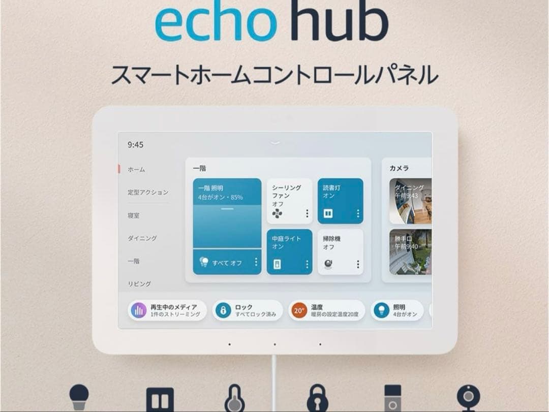 Echo Hub 8インチスマートホームコントロールパネル ウィズ Alexa