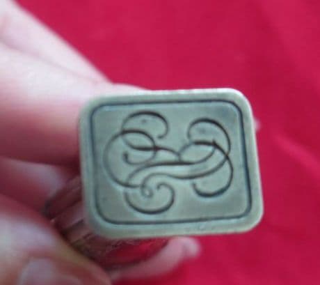 フランス製アンティークリボンレリーフシーリングスタンプ