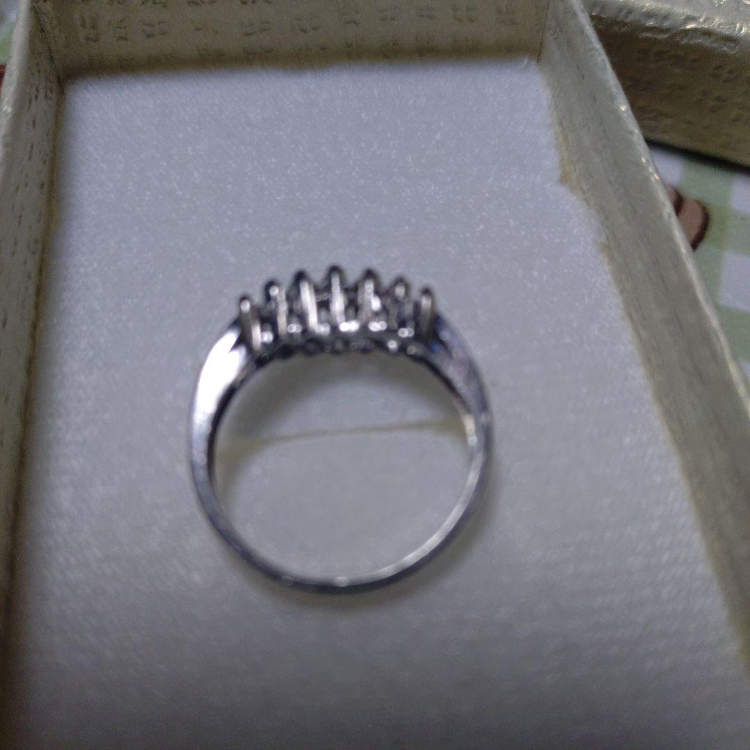 プラチナPt900/約12〜13号ダイヤ0.50リングＶ指輪中古