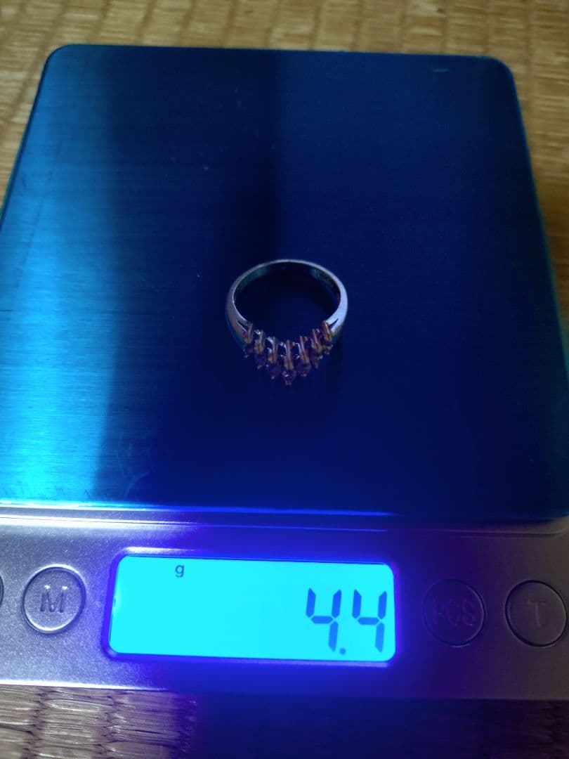 プラチナPt900/約12〜13号ダイヤ0.50リングＶ指輪中古