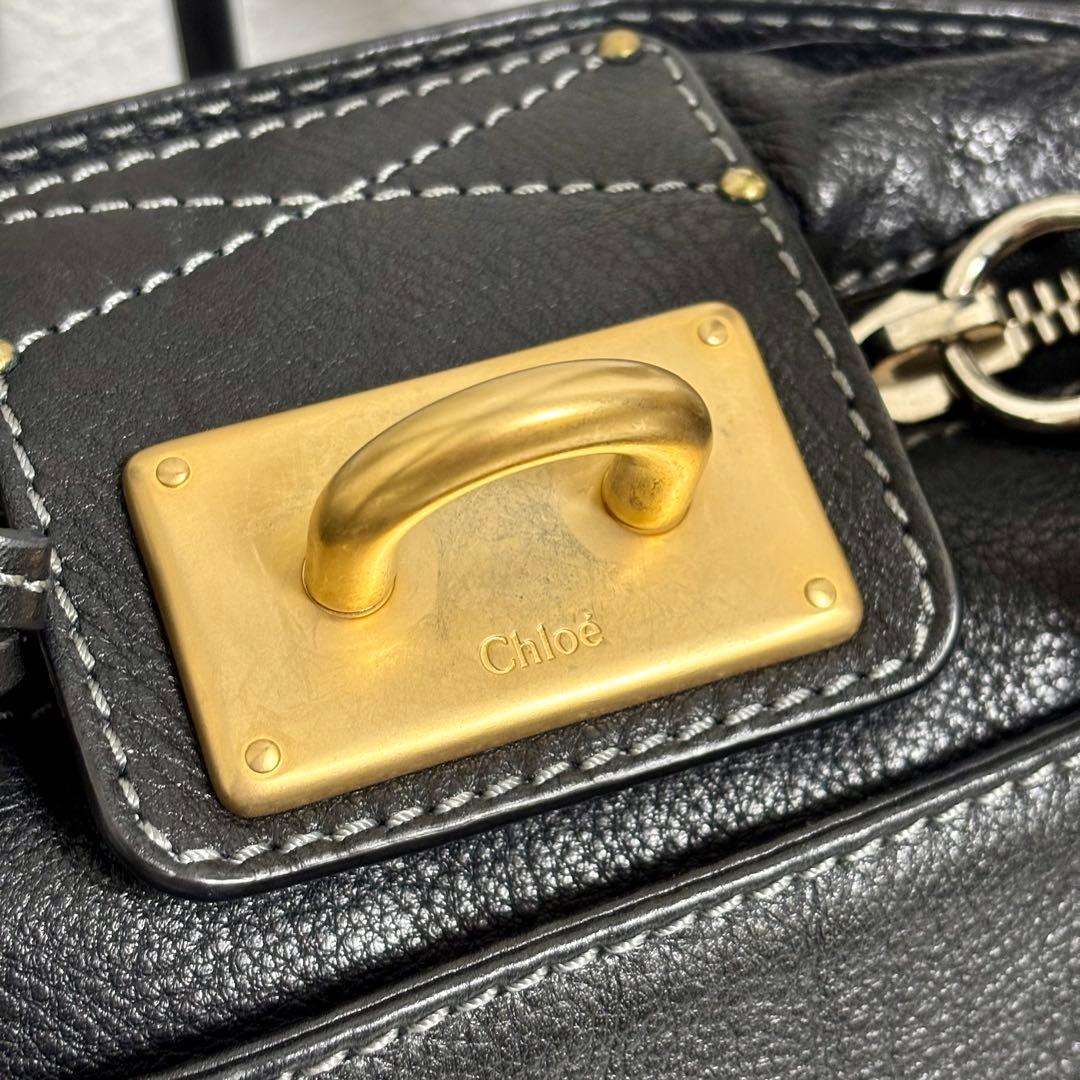 美品✨ Chloe クロエ パディントン ハンドバッグ レザー ブラック