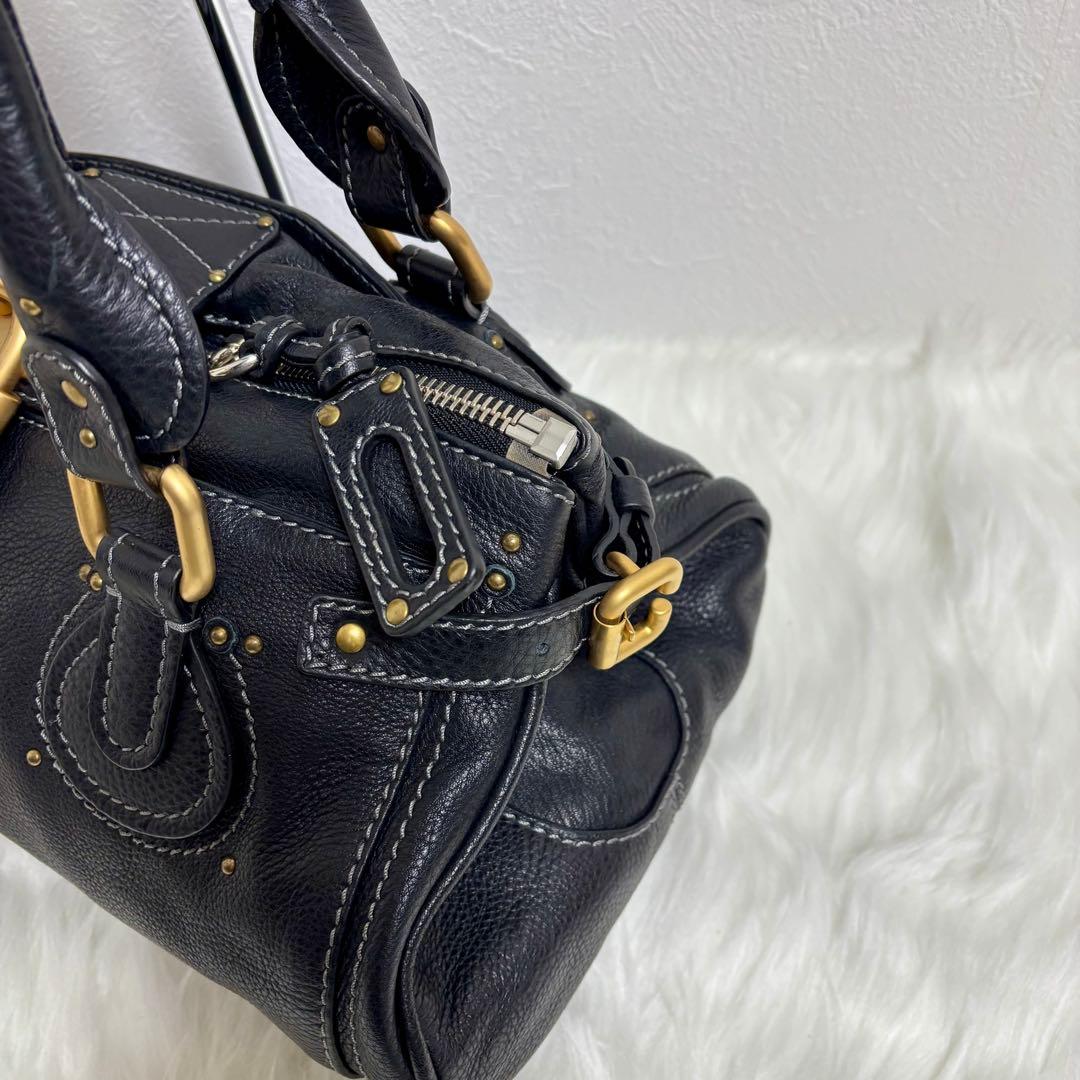 美品✨ Chloe クロエ パディントン ハンドバッグ レザー ブラック
