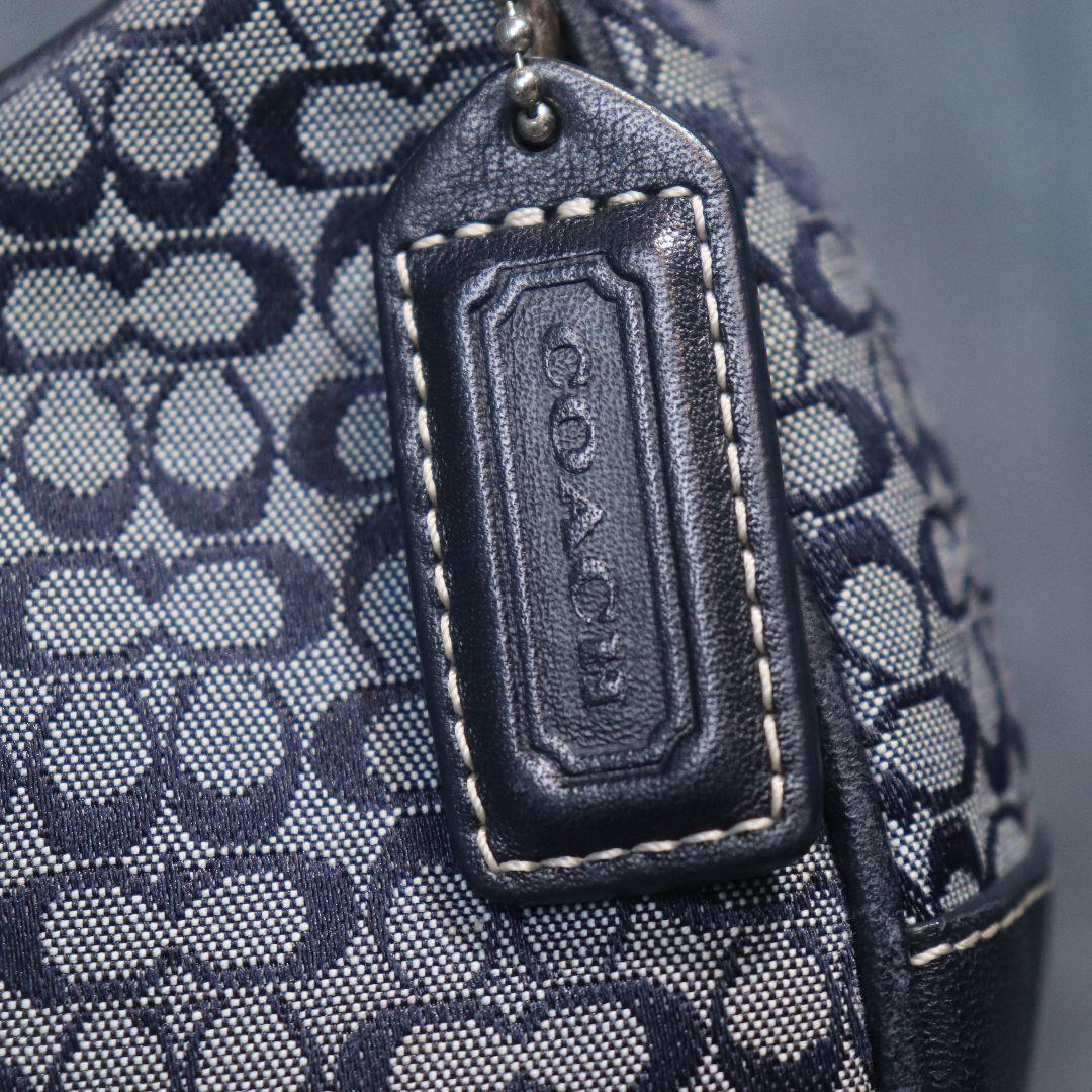 バッグ Coach accessory bag Navy signature