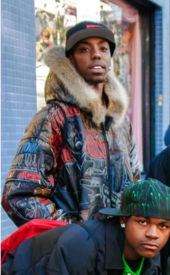 SCARFACE スカーフェイス 本革 総柄 レザージャケット bboy 00s